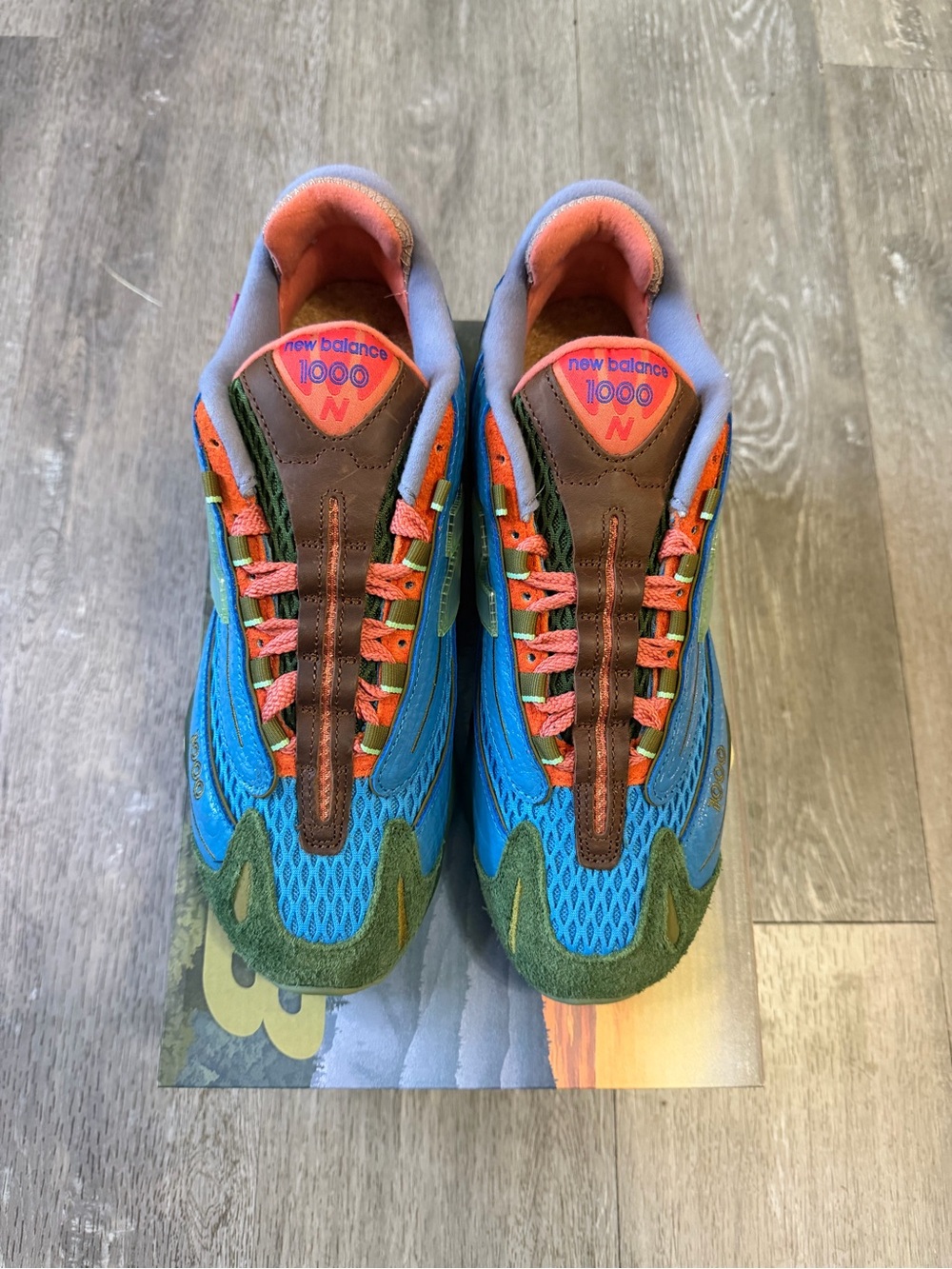 New Balance Salehe Bembury 1000 Fog Be The Cloud Blue/Green M1000BM Sz 9
